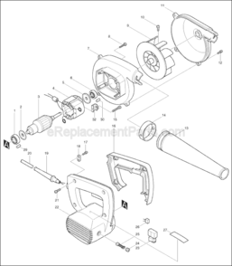Part Location Diagram of 210042-8 Makita Ball Bearing 629llb
