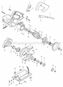 Page A Diagram and Parts List for  Makita