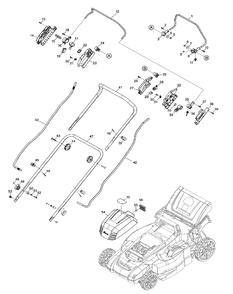 Fig-0 Diagram and Parts List for  Makita Lawn Mower
