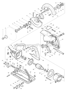 Part Location Diagram of 941102-2 Makita Flat Washer 5
