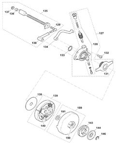 Diagram 5 Diagram and Parts List for  Makita Chainsaw