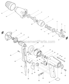 Part Location Diagram of 323675-1 Makita Pin