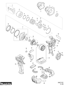 Diagram Diagram and Parts List for  Makita Wrench