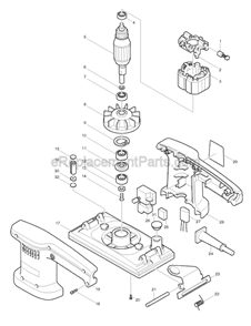 Part Location Diagram of 423272-4 Makita Sponge Rubber