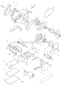 Part Location Diagram of 423035-8 Makita Rubber Cork Plate