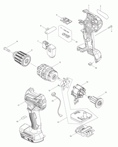 Part Location Diagram of 809U04-3 Makita Caution Label