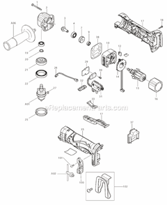 Part Location Diagram of CB440 Makita Carbon Brush Set
