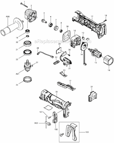 Part Location Diagram of 346449-3 Makita Belt Hook