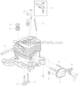 Part Location Diagram of 326367-1 Makita Intake Valve