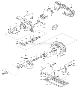Part Location Diagram of 510095-0 Makita Armature