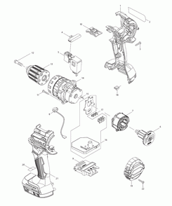 Part Location Diagram of BL1840B Makita Battery