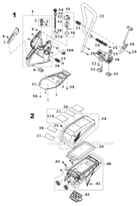 Page A Diagram and Parts List for  Makita Circular Saw