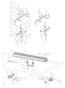 Fig-0 Diagram and Parts List for  Makita Miter Saw