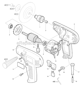 Part Location Diagram of 743025-8 Makita Plastic Backing Pad
