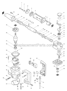Part Location Diagram of 421336-8 Makita Dust Cover