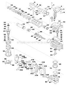 Part Location Diagram of 451171-0 Makita Rear Cover