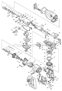 Part Location Diagram of 650222-8 Makita Switch