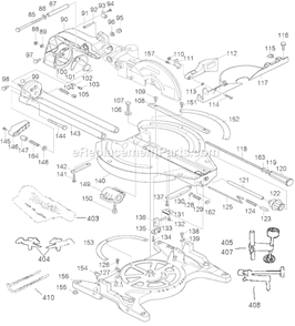 Part Location Diagram of 816326-8 Makita Miter Scale Plate