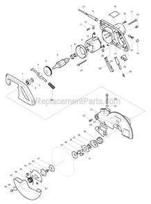 Page A Diagram and Parts List for  Makita