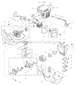 Page C Diagram and Parts List for  Makita Trimmer