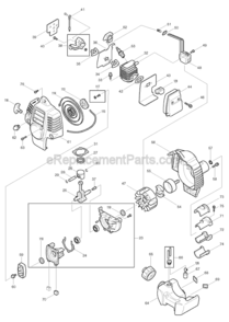 Part Location Diagram of 257979-8 Makita Piston Ring