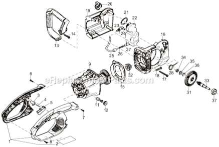 Page A Diagram and Parts List for  Makita Chainsaw