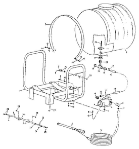 Part Location Diagram of 5370137 Master Discharge hose
