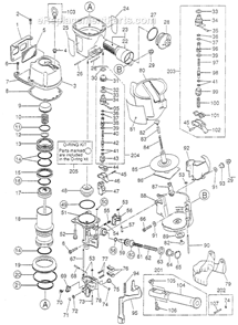 Page A Diagram and Parts List for  Max Nailer