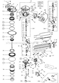 Page A Diagram and Parts List for  Max Nailer