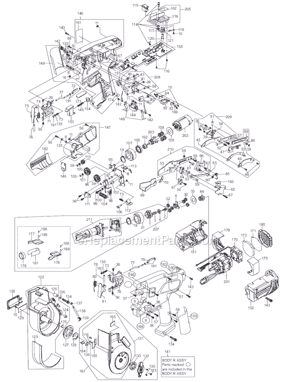 Page A Diagram and Parts List for  Max Rebar Tools