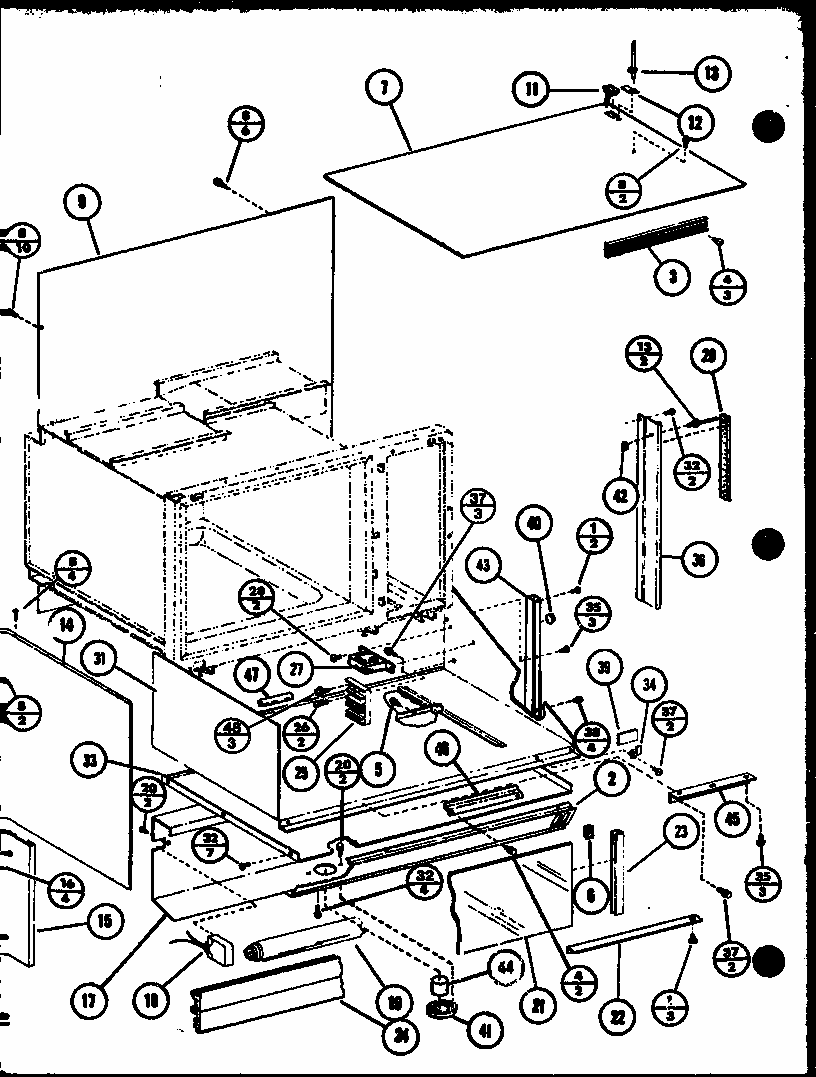 (rcr-700/p85727-1s) (rcr-1010/p85728-1s) (rcc-1010/p85729-1s) Diagram and Parts List for RVH-6 P85401-2S Amana Range