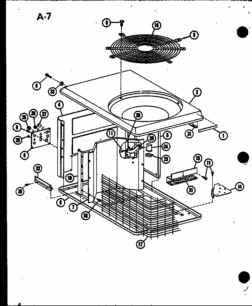 (ercf18-u01b/p67471-11c) (ercf24-u01b/p67471-12c) (ercf30-u01b/p67471-13c) (ercf36-u01b/p67471-14c) (ercf42-u01b/p67471-15c) Diagram and Parts List for ERCF48-U03B P67471-18C Amana Air Conditioner