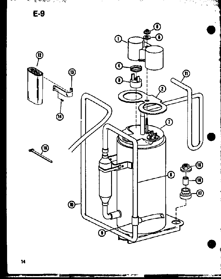 Section 2 Diagram and Parts List for ES6P-2SPMN P54972-34R Amana Air Conditioner