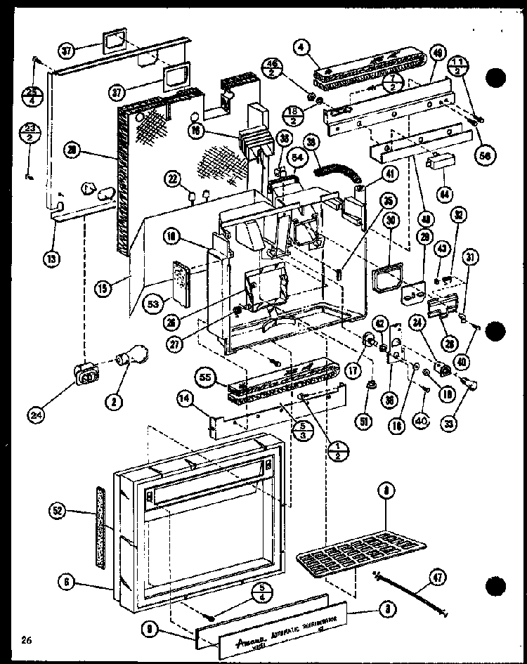 Insullation Diagram and Parts List for SDI22F-L-P7700011WL  Amana Refrigerator