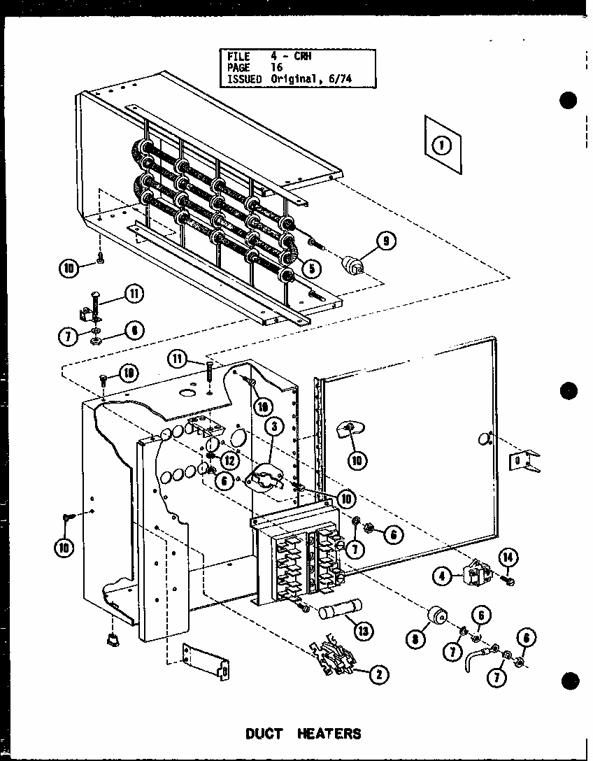 Section 4 Diagram and Parts List for CRH5-1 P58372-43C Amana Air Conditioner