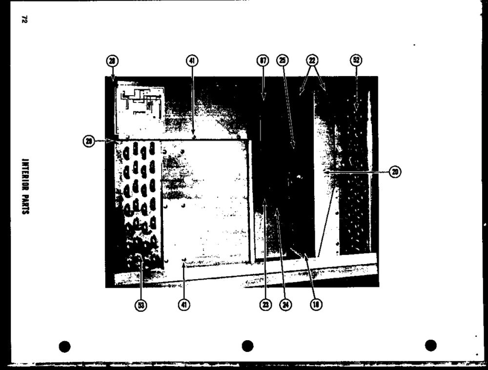Interior Parts 4 Diagram and Parts List for LKG-341HE  Amana Air Conditioner