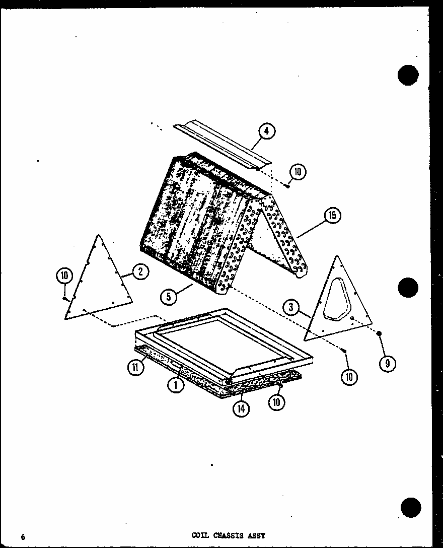 Coil Chassis Assy (ebch4210ma/p9999501c) (ebch4810ma/p9999502c) (ebch6010ma/p9999503c) Diagram and Parts List for D67770-1 P67770-1 Amana Air Conditioner