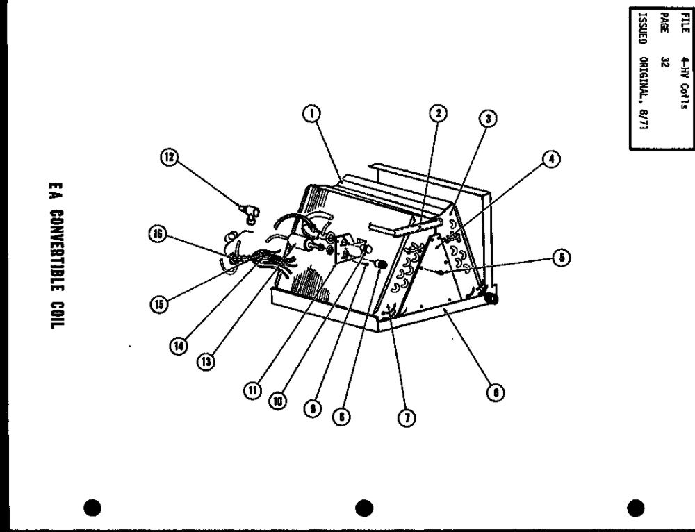 Ea Convertible Coil Diagram and Parts List for RF4,5 P53802-2C Amana Air Conditioner