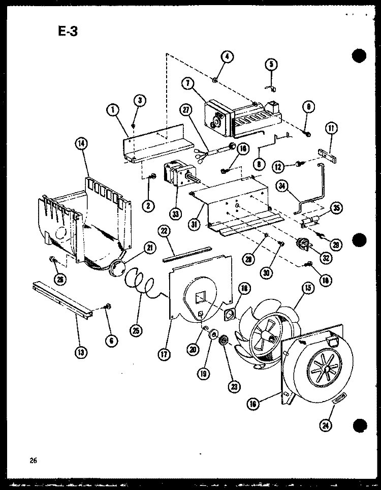 Page 11 Diagram and Parts List for SLDI22F-1 P7540014W Amana Refrigerator