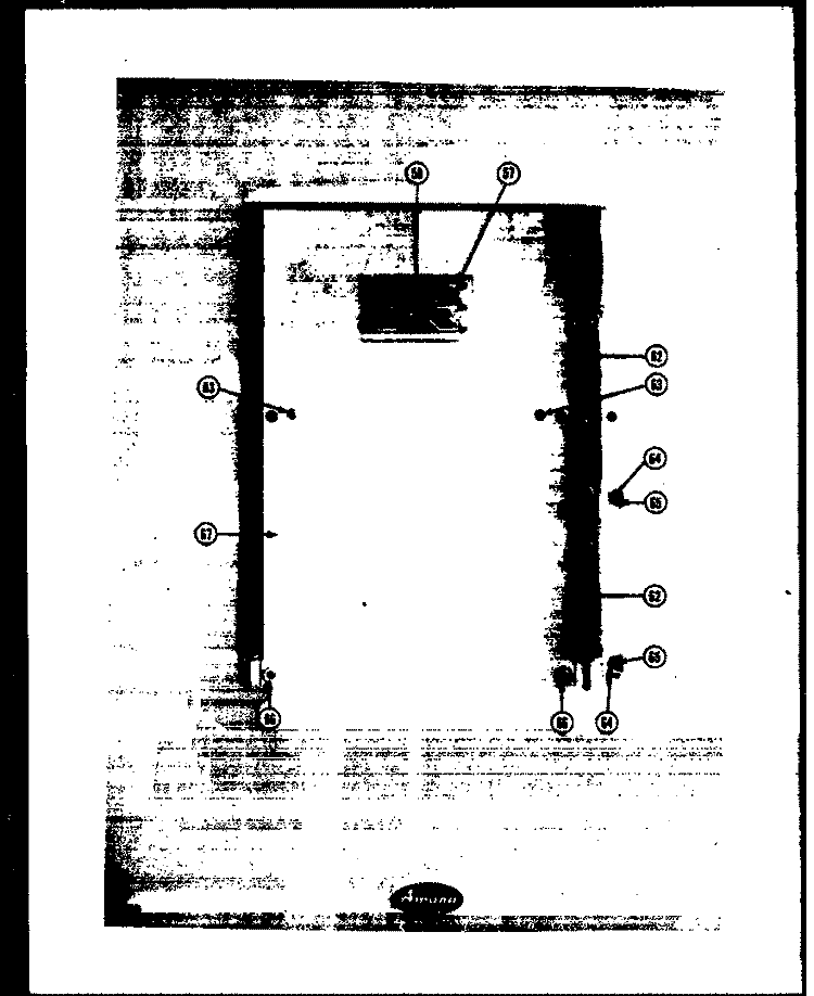 Page 4 Diagram and Parts List for CIMR-19  Amana Refrigerator