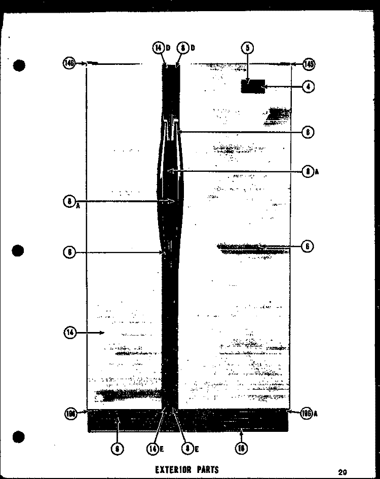 Page 1 Diagram and Parts List for SDI22D  Amana Refrigerator