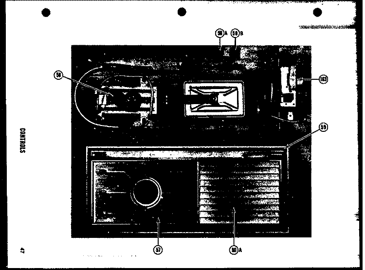 CONTROLS Diagram and Parts List for SDI22D  Amana Refrigerator