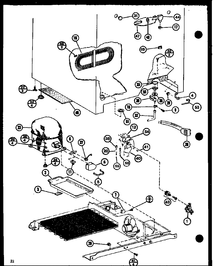 Page 9 Diagram and Parts List for SLDI25G P7642105W Amana Refrigerator