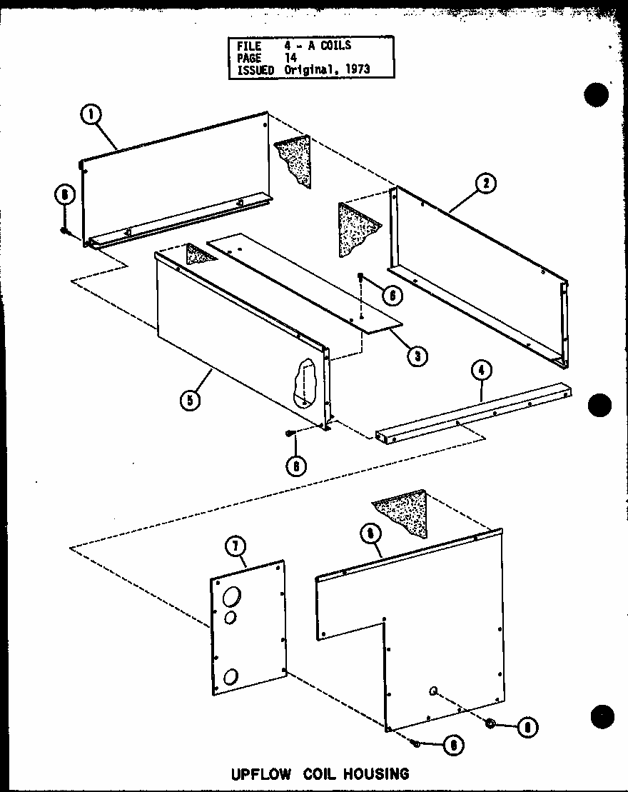 Uplow Coil Housing (d54921-16/p54921-16c) (d54921-20/p54921-20c) (d54921-21/p54921-21c) (d54921-24/p54921-24c) (d54921-28/p54921-28c) Diagram and Parts List for D54927-24 P54927-24C Amana Air Conditioner