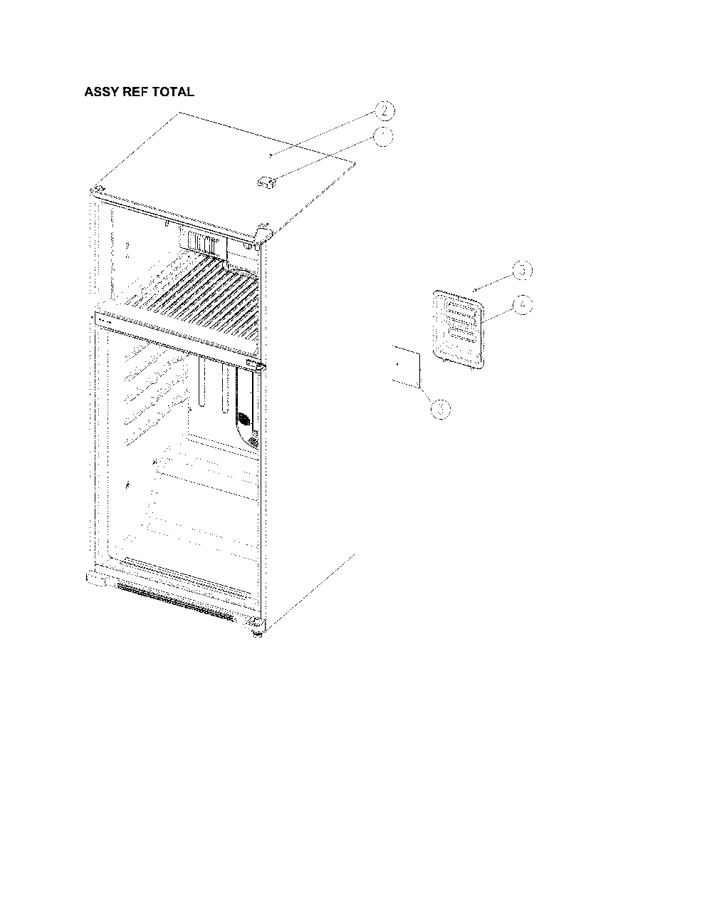Refrigerator Assembly Diagram and Parts List for 11170712910  Kenmore Refrigerator