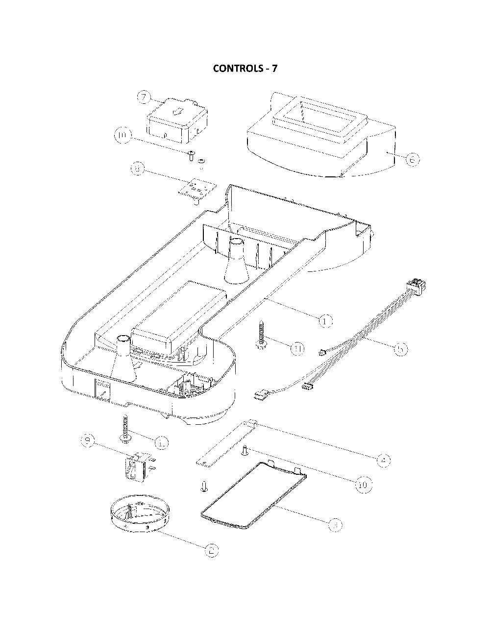 Controls Diagram and Parts List for 11160515912  Kenmore Refrigerator