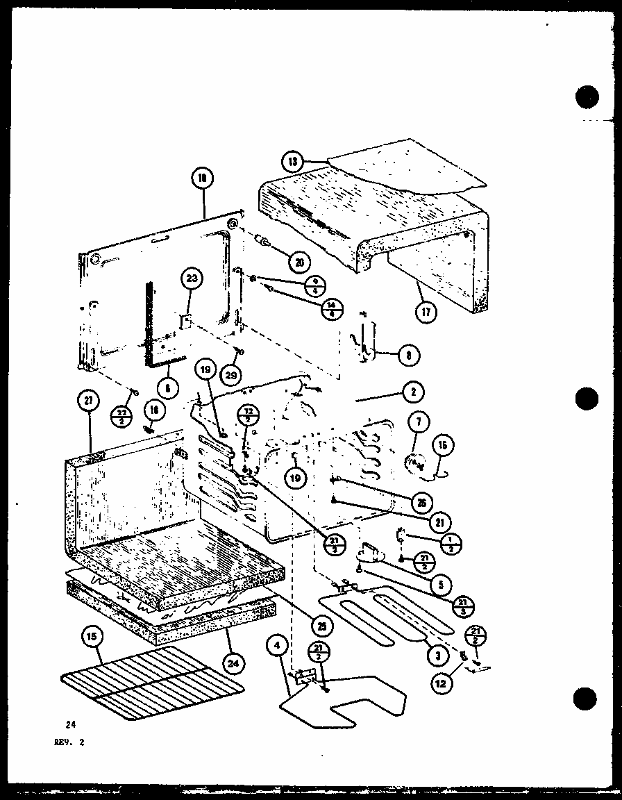 (rcr1020/p8576801s) (rcc1020/p8576901s) (rcc1020/p8576902s) (rcc1020/p8576903s) (rcr720/p8576701s) Diagram and Parts List for RVH6C P8540104S Amana Range