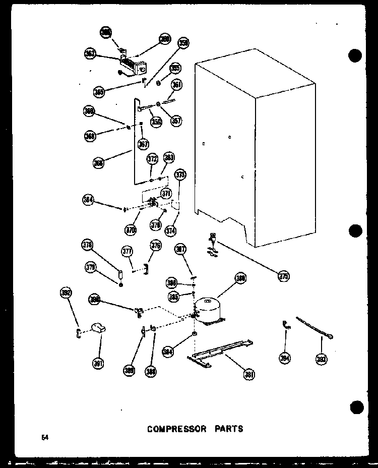 Compressor Parts Diagram and Parts List for SDI22N-1-C-P60230-91WC  Amana Refrigerator
