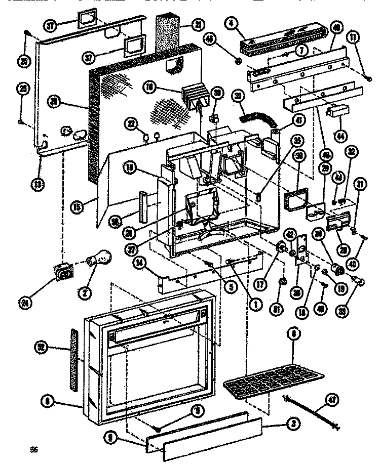 Page 10 Diagram and Parts List for SDI525F1 P7540016W Amana Refrigerator