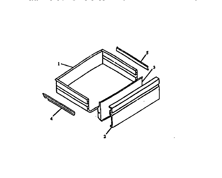 STORAGE DRAWER Diagram and Parts List for RST310UL P1130738N L Amana Range